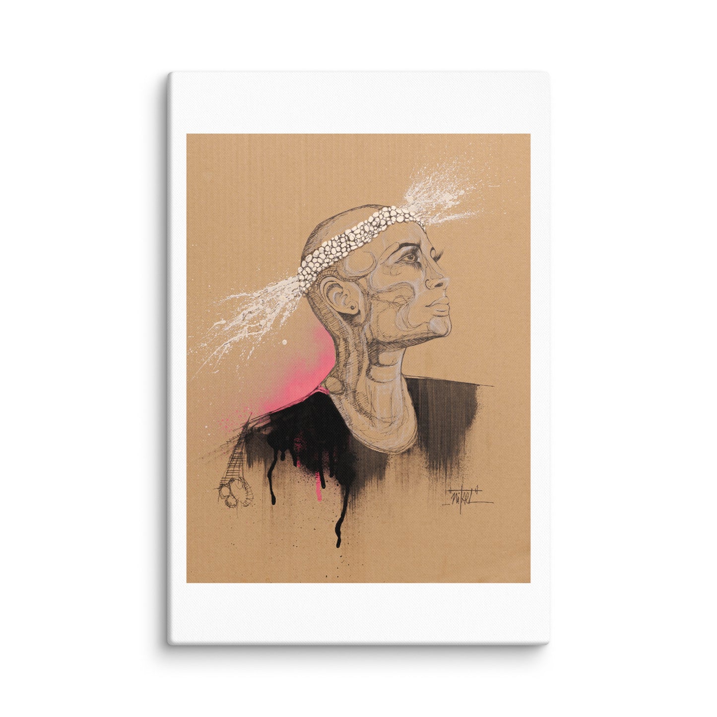 Original Artwork Canvas Print: 'Afrikan Lien'