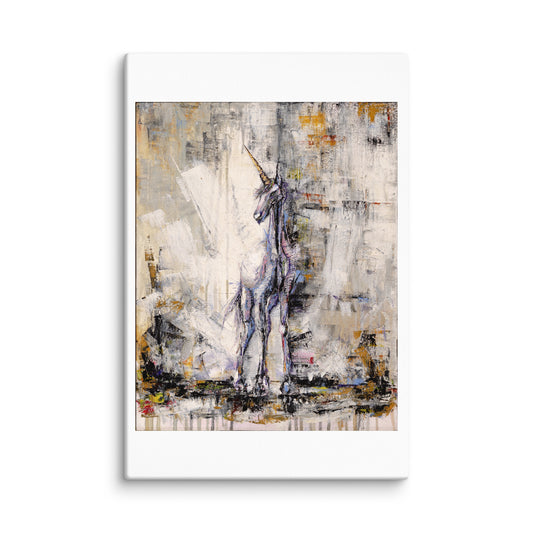 Original Artwork Canvas: ‘Unicorn B’ - Print 