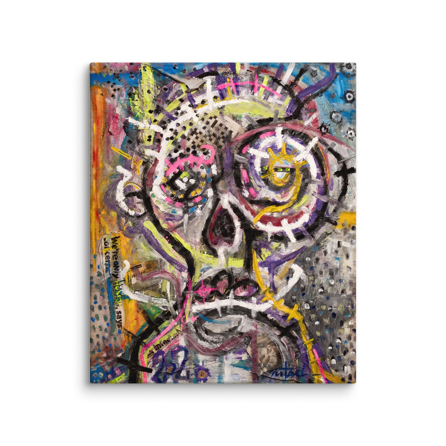 'We’re Only Human' - Original Artwork Canvas Print