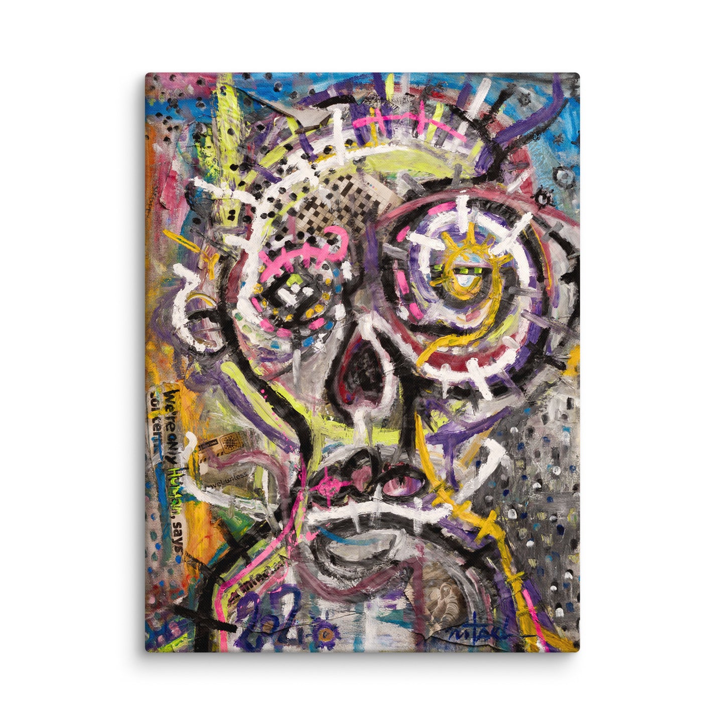 'We’re Only Human' - Original Artwork Canvas Print