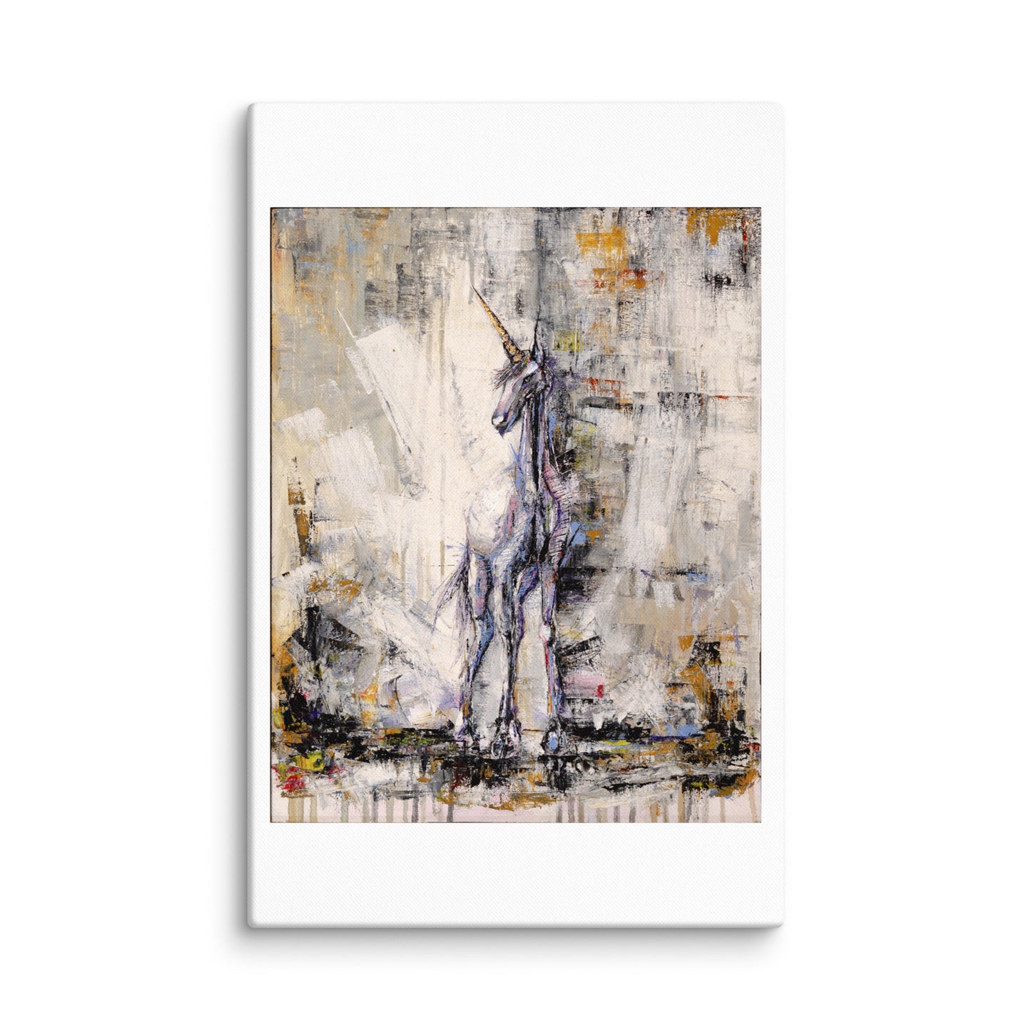 Original Artwork Canvas: ‘Unicorn B’ - Print 