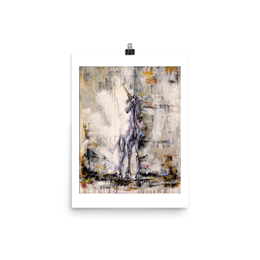 Original Artwork Canvas: ‘Unicorn B’ - Print 