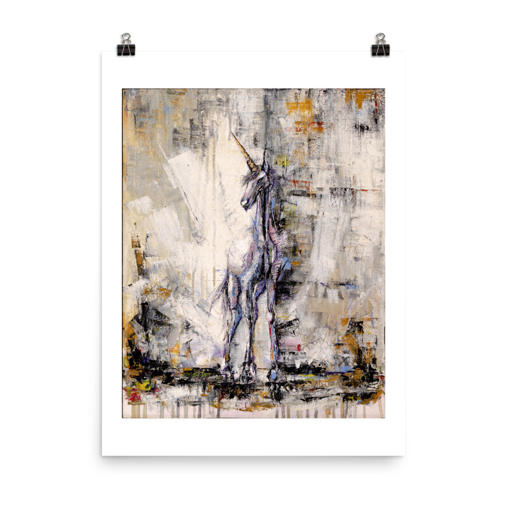 Original Artwork Canvas: ‘Unicorn B’ - Print 